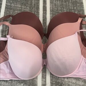 Victoria's Secret Pink and Mauve Bra Set